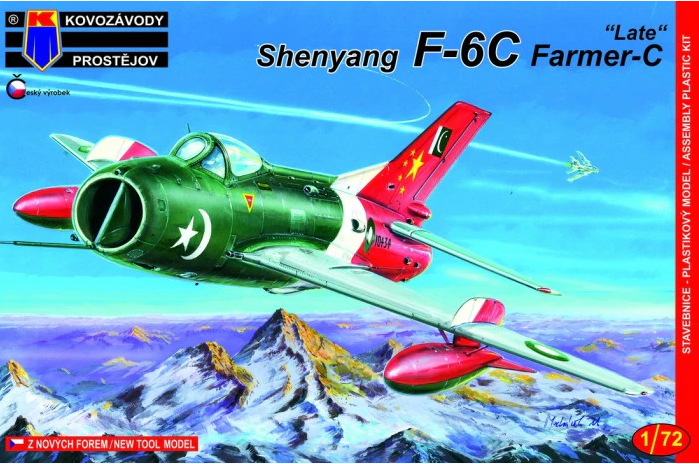 Пластикова модель 1/72 Kovozavody Prostejov 0160 Китайський винищувач Shenyang F-6C “Farmer-C” Late, фото 1