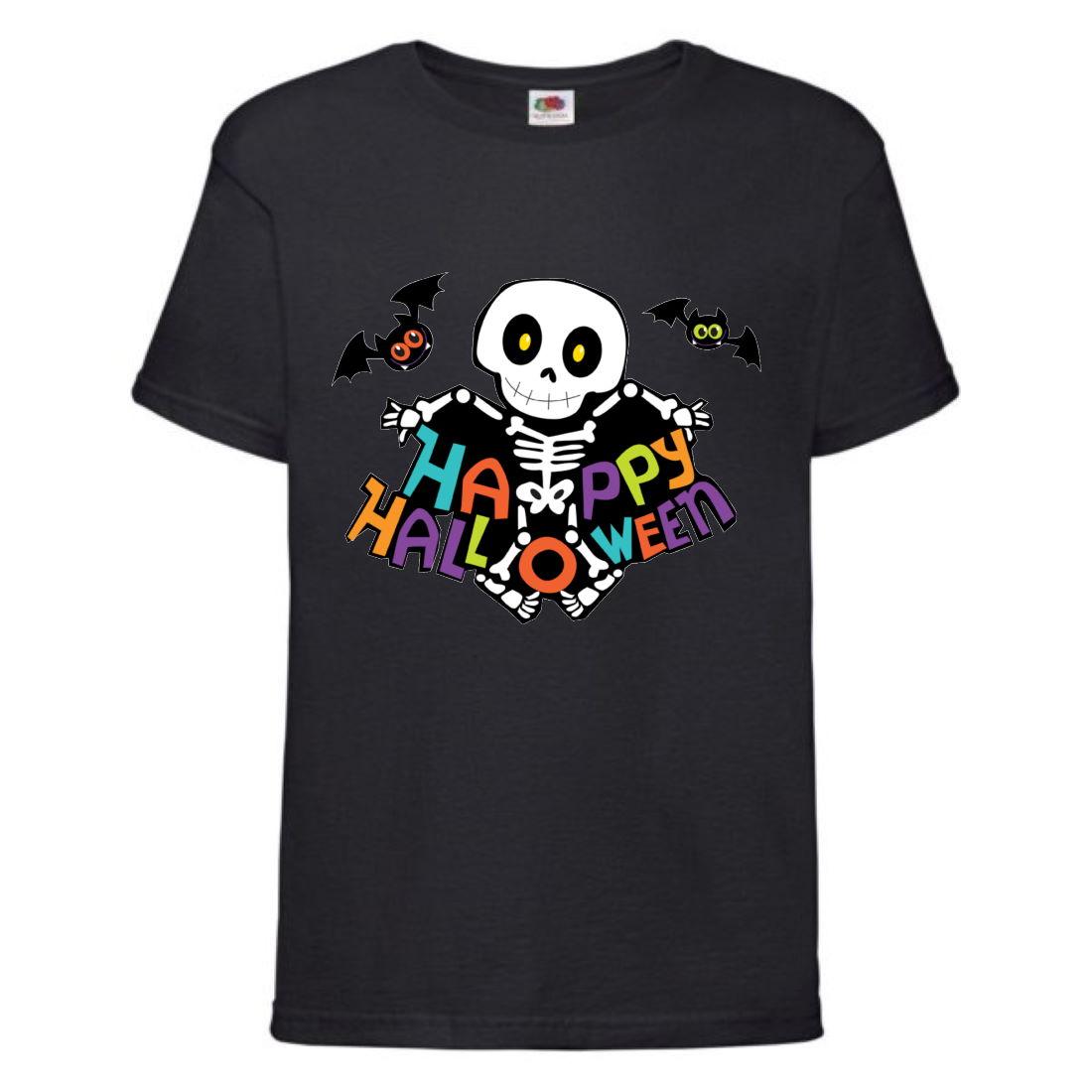 Футболка Хеллоуїн Гарбуз (Helloween-09) чорна 98-164 розмір