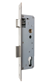 Замок дверний однозапірний DORMA з засувкою і відповідною планкою 24/92/30-8 мм