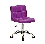 Крісло офісне на колесах ARNO СН-OFFICE екошкіра , колір пурпурний 1010
