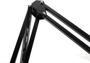 Пантограф-стійка для студійного мікрофона microphone stand professional recording black, фото 6