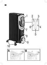Радіатор обогреватель масляний AEG RA 5587 1500Вт 7 ребер, фото 3