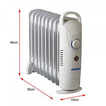 Нагрівач масляний Mesko MS 7805 на 9 секцій потужність 1000w, фото 6