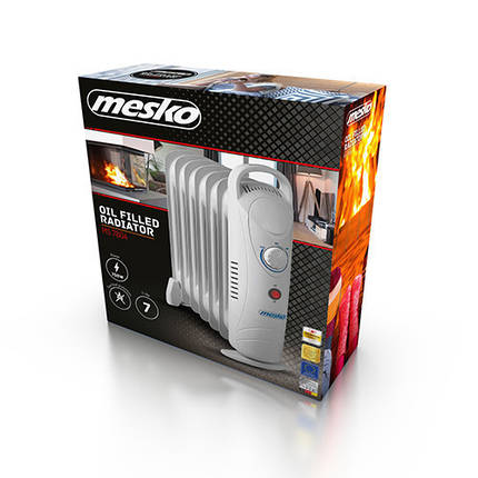 Нагрівач масляний Mesko MS 7804 на 7 секцій потужність 700 W, фото 1