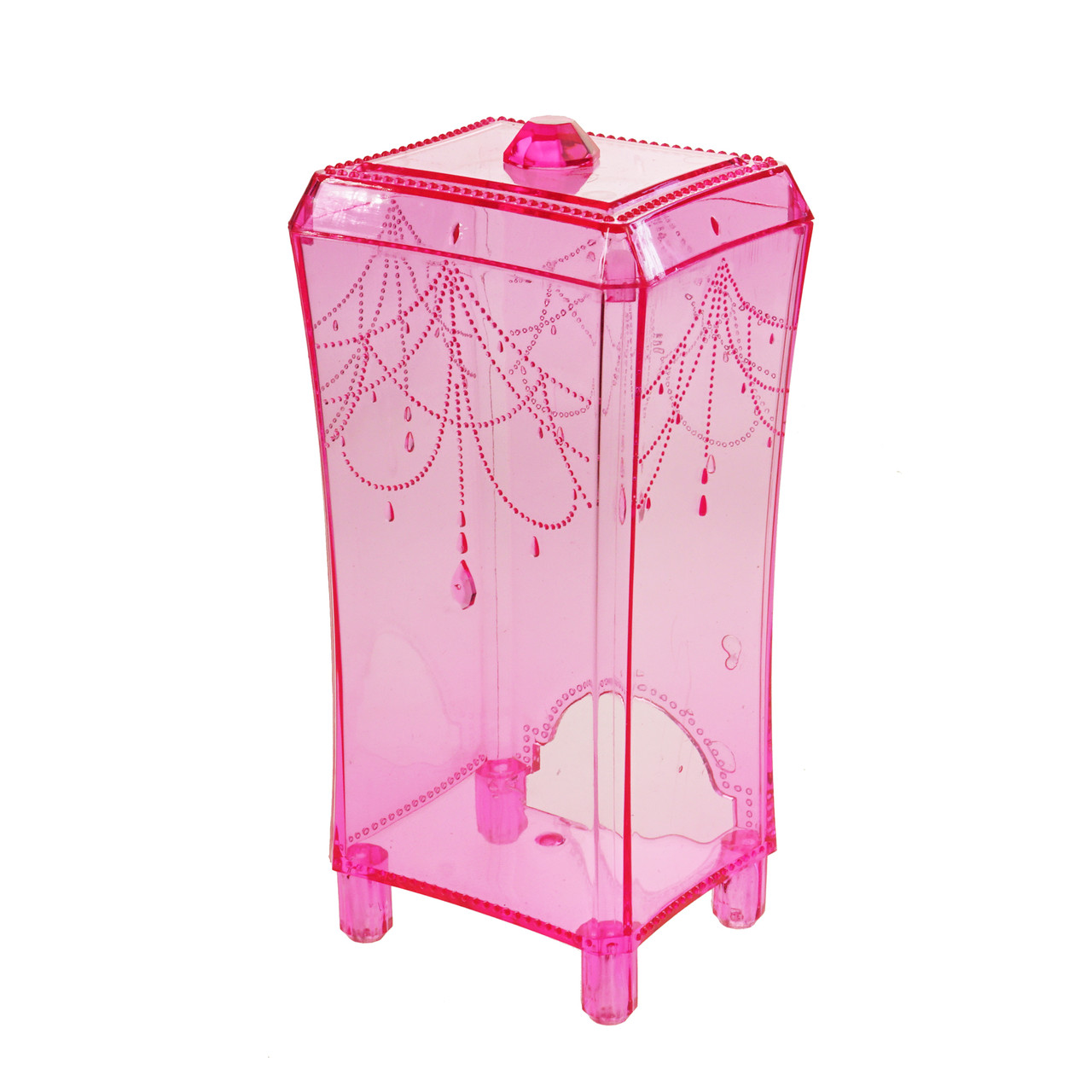 Органайзер для ватних дисків, яскраво-рожевий, фото 1