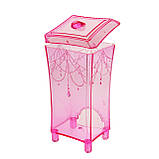 Органайзер для ватних дисків, яскраво-рожевий, фото 4