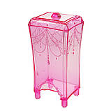 Органайзер для ватних дисків, яскраво-рожевий, фото 5