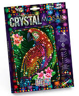 Набір для творчості Кришталева мозаїка Папуга, CRM-01-10, для дітей від 5 років, павунок мала