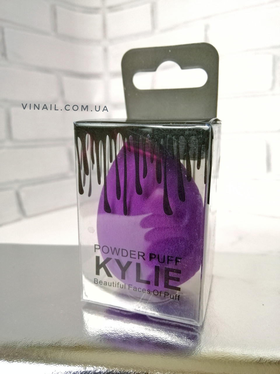 СПОНЖ ДЛЯ МАКИЯЖА KYLIE POWDER PUFF, 5,5Х4 СМ, ЦВЕТ фиолетовий - фото 3 - id-p1271699859