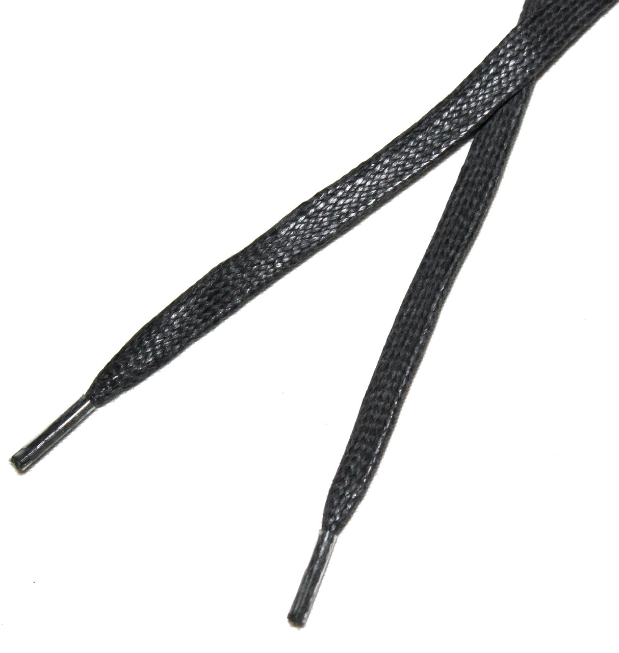 Шнурки для взуття плоскі просочення 70см 36пар/уп Темно-сірий