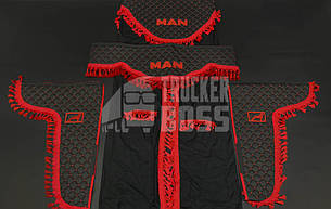 Комплект штор екошкіра "MAN" Чорні PREMIUM