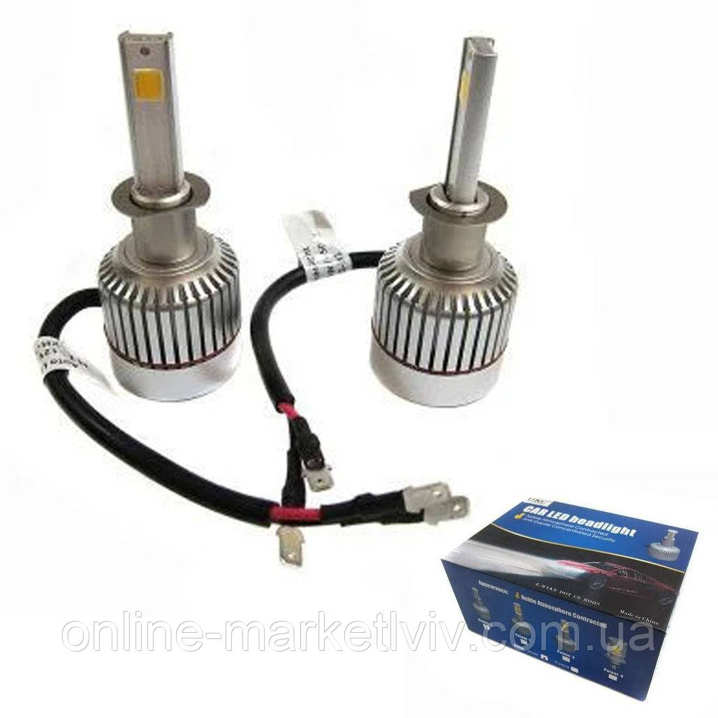 Комплект автомобільних LED ламп, 3000Лм, Car Led H3 / Світлодіодні автолампи / Автомобільні лампи, фото 1