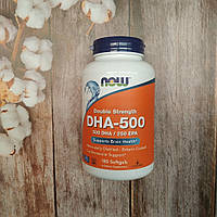 Now Foods DHA-500, 180 soft докозагексаєнова кислота омега 3