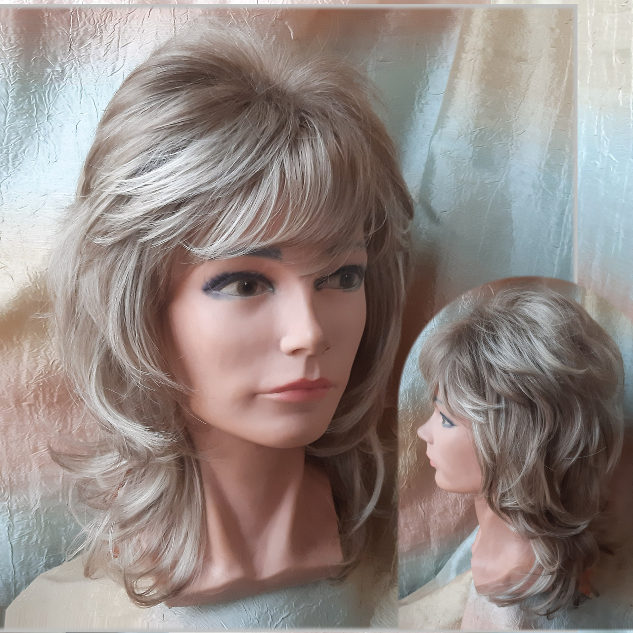 Перука каскад подовжений з канекалона пісочний мікс Е3460 -16/613, фото 1