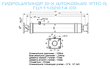 Гідроциліндр тракторного причепа 1ПТС-9., фото 2