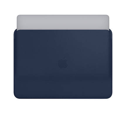 Шкіряний чохол-футляр Leather Sleeve для 13-inch MacBook Pro/Air Midnight Blue (MRQL2ZM/A), фото 3