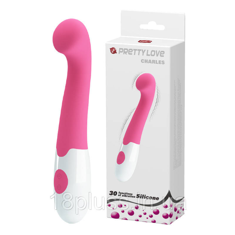 Вибратор для стимуляції точки G Pretty Love Charles Vibrator Pink, фото 1