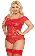 Боді Softline 1899 Kamila, червоне 3XL