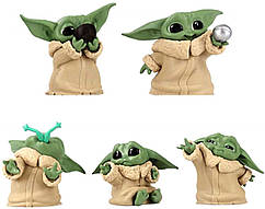 Набір фігурок Бейбі Йода Зірковий війни Мандалорець Baby Yoda Mandalorien 6 см ST M BY 04