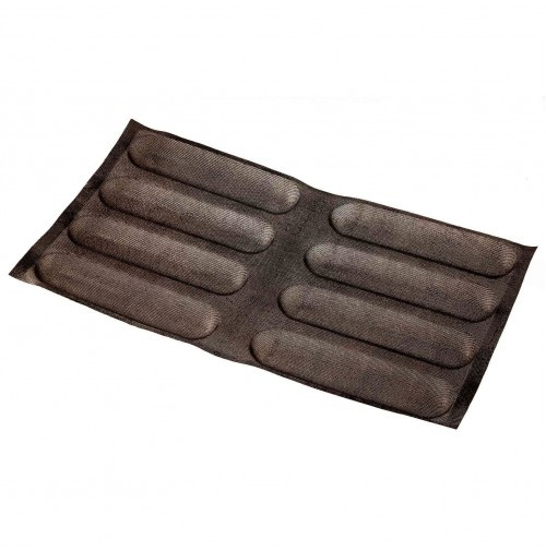 Перфорована силиконовая форма для випічки багета, професійна 75х40см