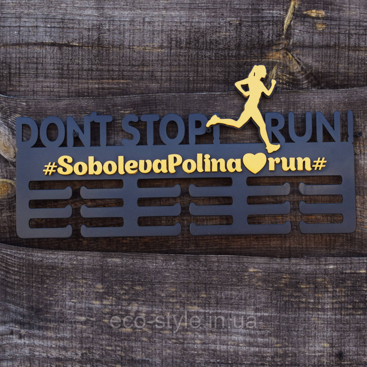 Медальниця для бігу. Холлдер для медалей. Полиця для бігу Марафон. Для марафонця, фото 1