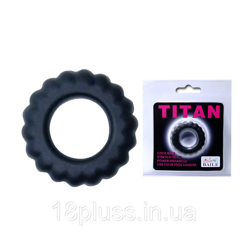 Ерекційне кільце Titan cock ring pink, фото 1