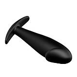 Анальний затор Pretty Love Anal Butt Plug Penis Shaped Black, фото 3