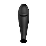 Анальний затор Pretty Love Anal Butt Plug Penis Shaped Black, фото 5