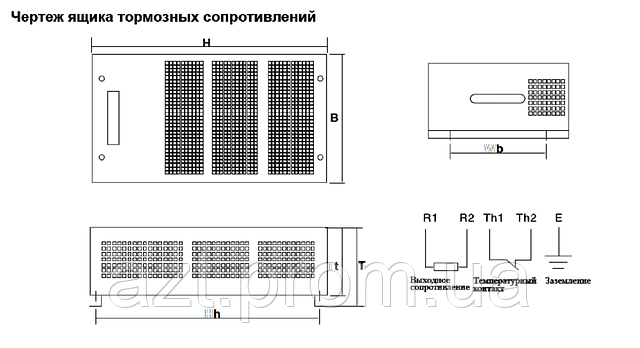 Тормозной резистор 10 кВт, 22 Ом - фото 2 - id-p15119666