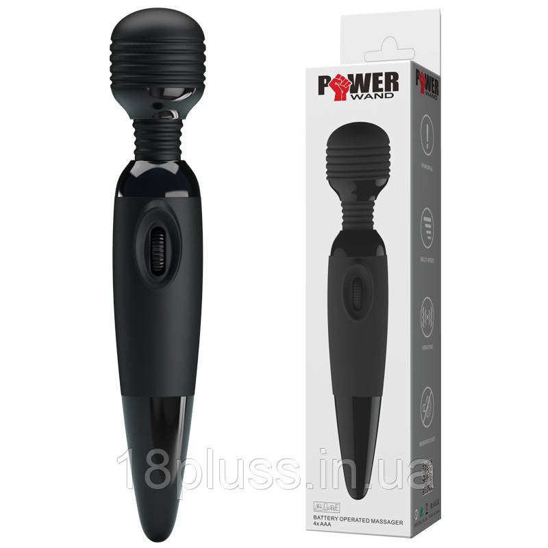 Hi-tech вібратор Power Wand Massager Black Vibro, фото 1