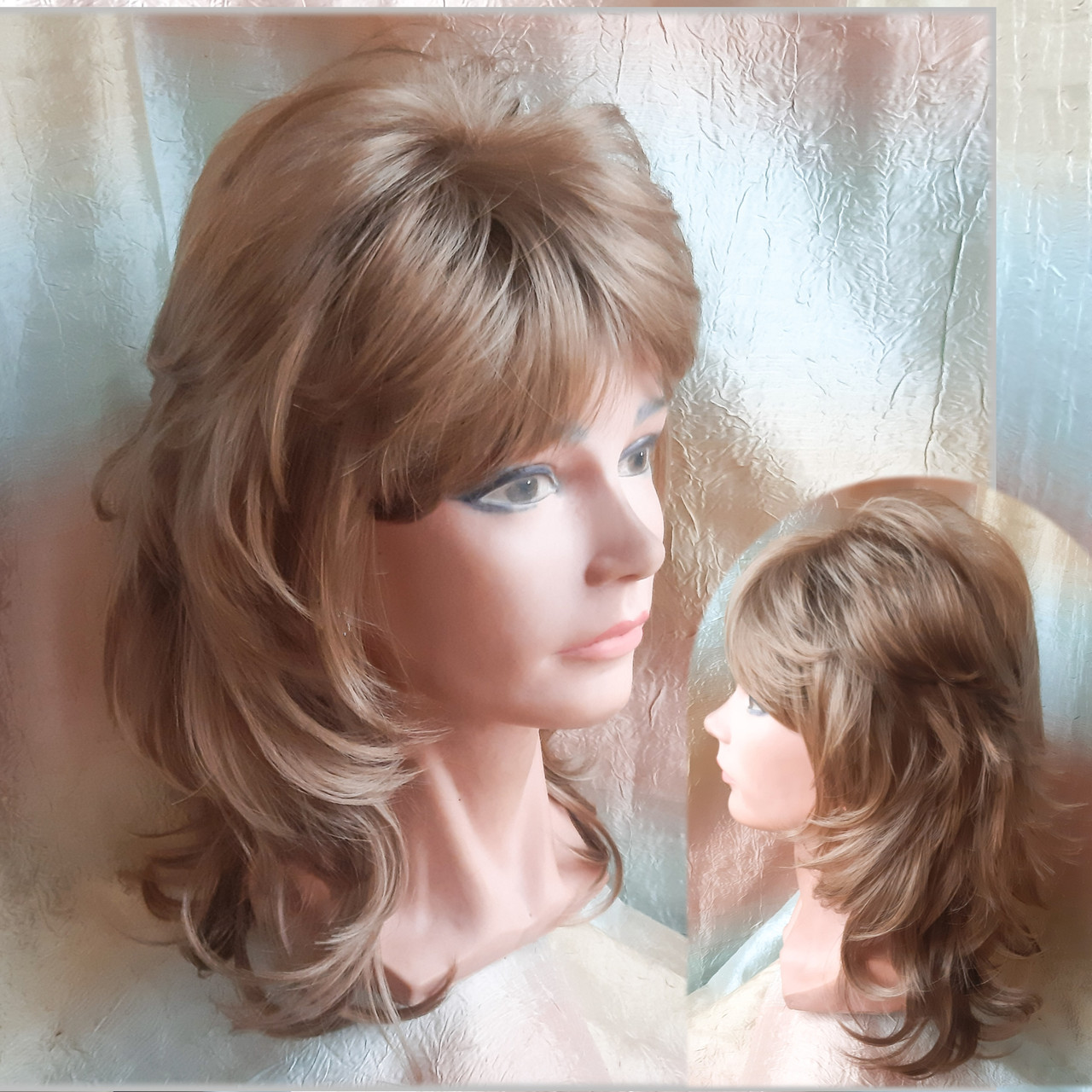 Перука каскад подовжений з канекалона пісочний E3460 - 15, фото 1