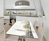 Наклейка 3Д виниловая на стол Zatarga «Ретро Лондон» 650х1200 мм для домов, квартир, столов, кофейн,
