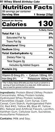 Багатокомпонентний протеїн Rule 1 Proteins R1 Whey Blend 2260 г (68 порц.), фото 3