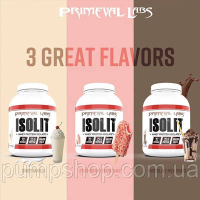 Сироватковий ізолят Primeval Labs Isolit 2260 г (70 порц.) США, фото 3