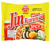 Корейская лапша Рамен Jin Ramen Spicy Ottogi со вкусом грибов Оттоги 120g