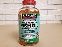 Рыбий жир Kirkland Wild Alaskan Fish Oil 1400mg, 230 капсул США