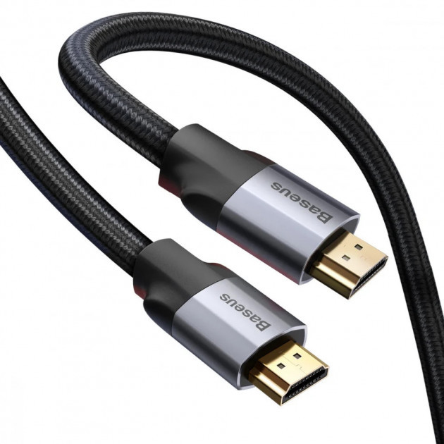 Кабель HDMI-HDMI 2 метра 4K BASEUS 4KHDMI Male To 4KHDMI Male Enjoyment Series |2M, HDMI 2.0, 4K| - фото 7 - id-p1271901365