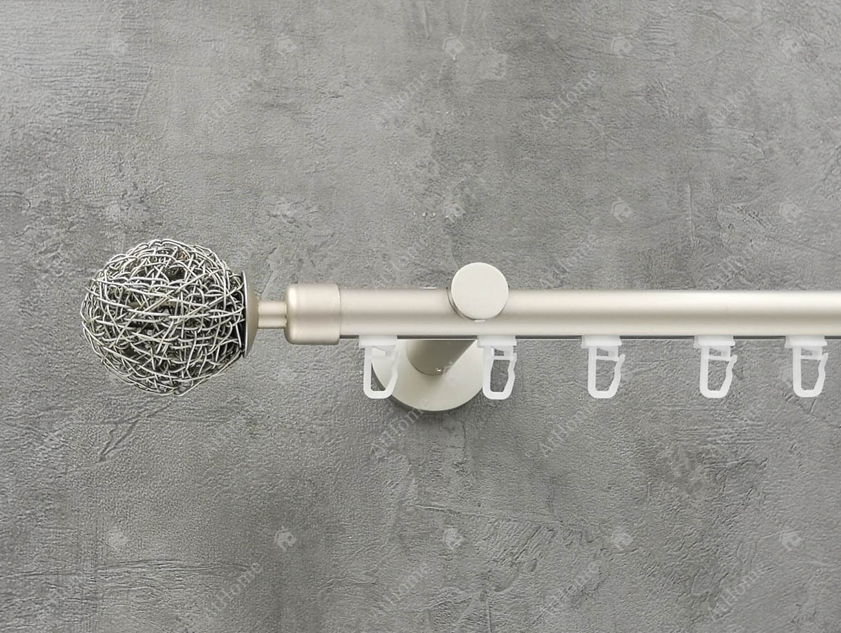 Карниз Quadrum Лофт 200 см одинарний Сатин універсальний 19 мм імпресійна, фото 1