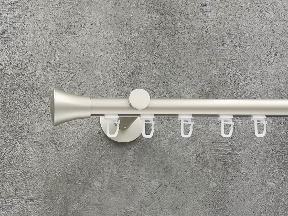 Карниз Quadrum Принц 160 см одинарний Сатин універсальний 19 мм імпресійна, фото 1