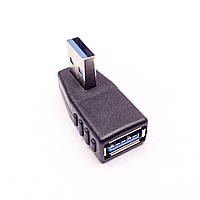 Переходник штекер USB A - гнездо USB A, угловой, v.3.0 (Type 2L)