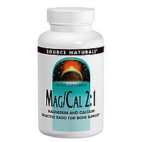 Магний Кальций 2:1, 370 мг, Source Naturals, 90 капсул