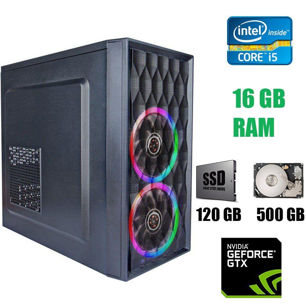 Комп'ютер 1st Player D8 Tower New/Intel Core i5-4570 (4 ядра по 3.2 — 3.6 GHz) / 16 GB DDR3 / 120 GB SSD+500