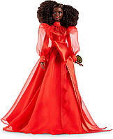Лялька Барбі колекційна 75-річчя Mattel Barbie Collector 75th Anniversary Doll in Red Chiffon Gown, Brunette GMM99