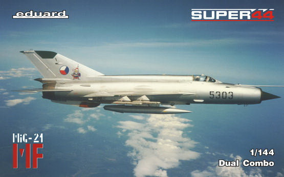 Пластикова модель 1/144 Eduard 4434 Радянський винищувач MiG-21MF in Czechoslovak service DUAL COMBO