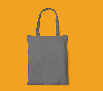 Пляжна сумка/Промо сумка (габардин) для друку колір СІРИЙ