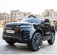 Дитячий електромобіль Джип Land Rover Evoque, колеса EVA, шкіряне сидіння, M 4418 EBLR-2 чорний