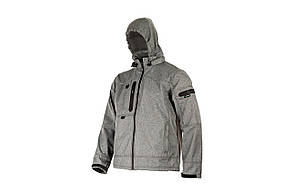 Зимова робоча куртка-парку Softshell Sizam Northhampton S-3XL сіра 30132