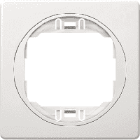Рамка 1-а горизонт. 80*80, Aling-Conel EON (білий-білий) E6801.00