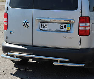 Захист заднього бампера на Volkswagen Caddy (2010-2015)