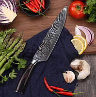 Ніж шеф-кухаря Santoku 8 дюймів, фото 5